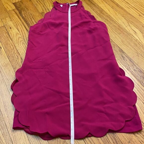 ALC Scallop Trim Keyhole Back Halter Dress 6 - Picture 10 of 10